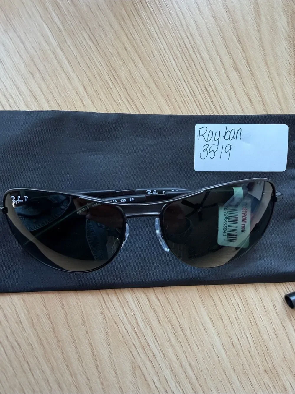 NWT Ray-ban 3519 Polarized Sunglasses